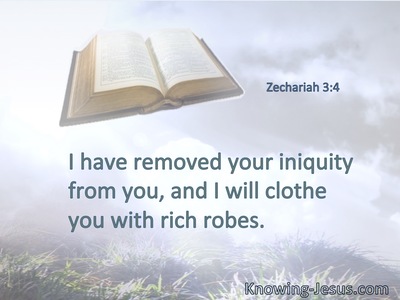 I have removed your iniquity from you, and I will clothe you with rich robes.
